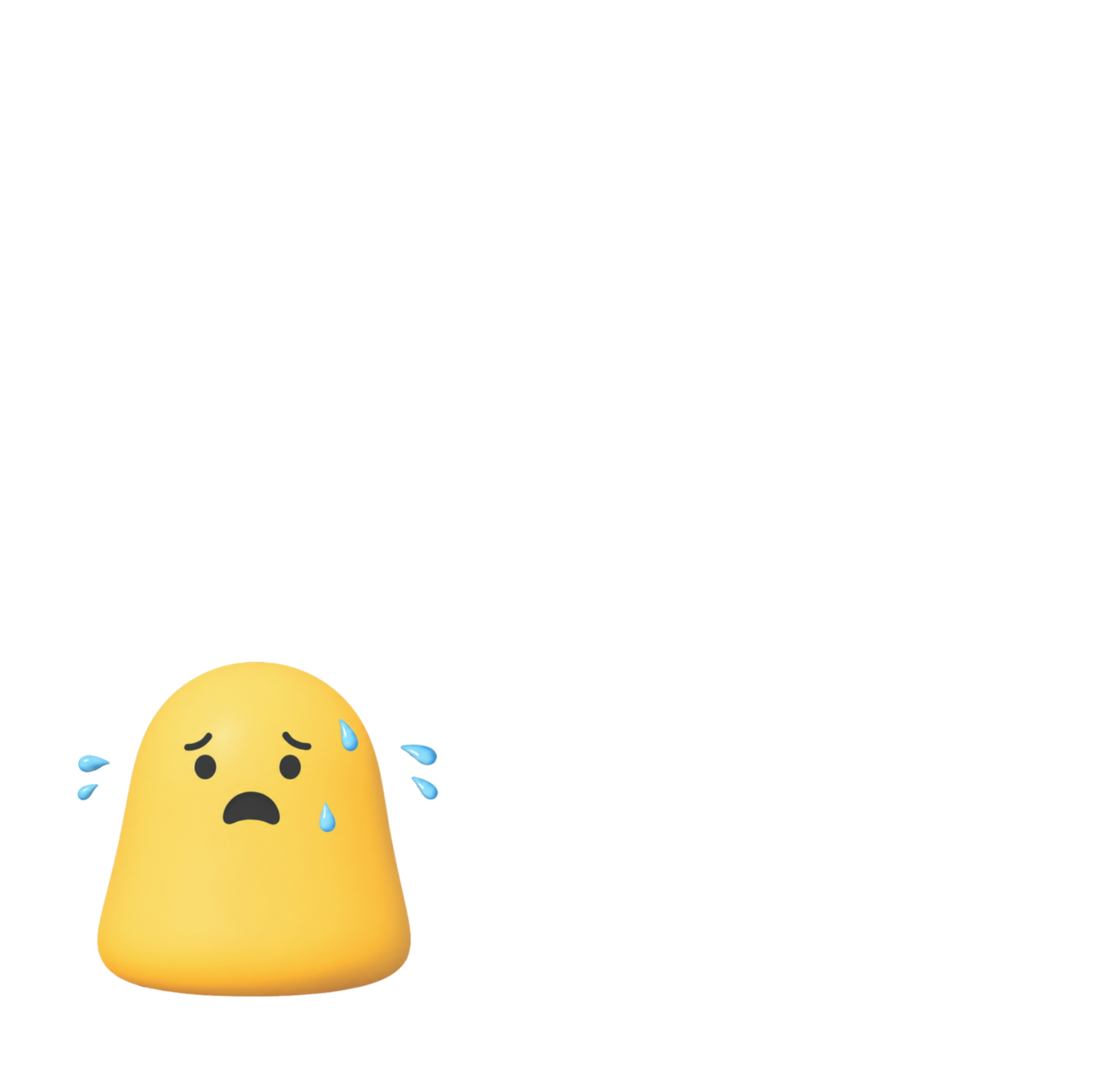 Worried mascot
